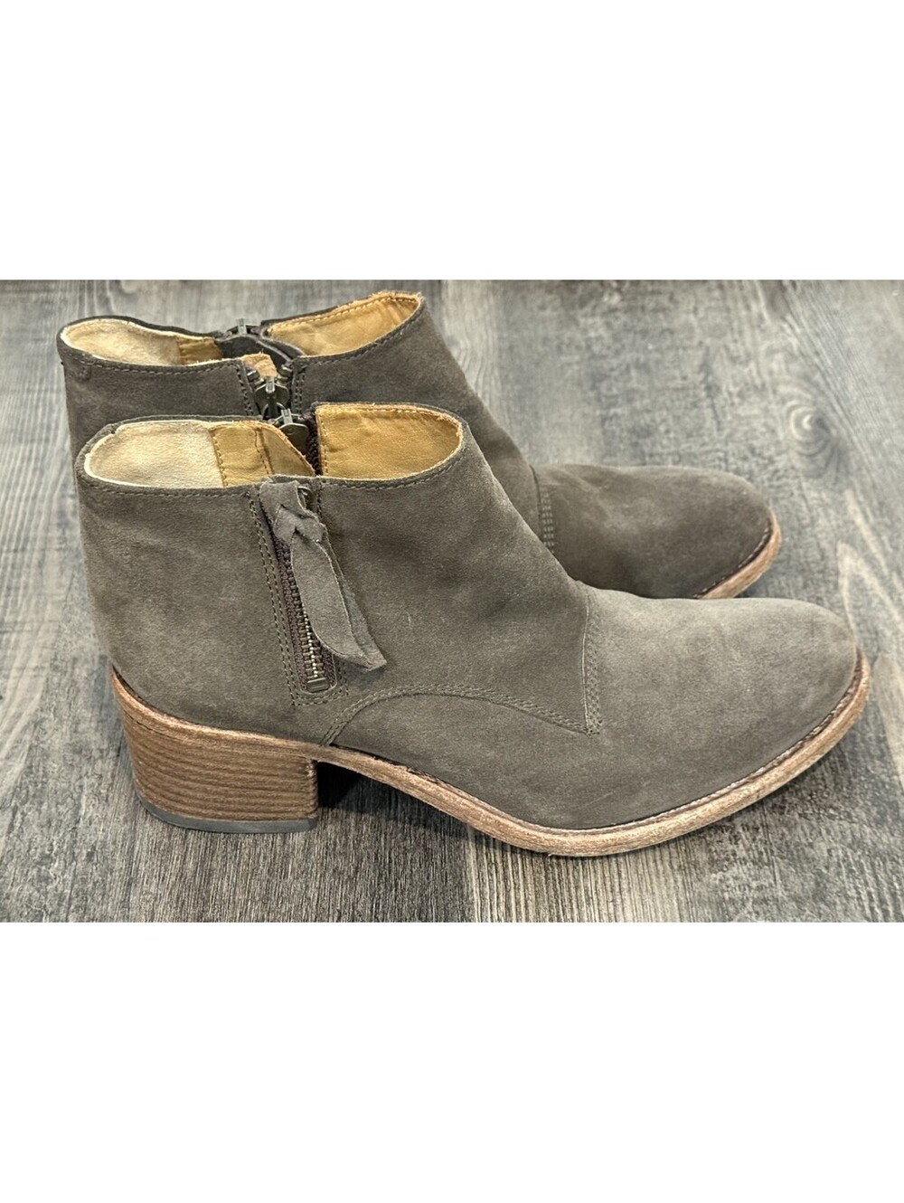 ALBERTO FERMANI Capricia Women's Suede Ankle Boots Size EU 37.5 US 7 Tan Italian